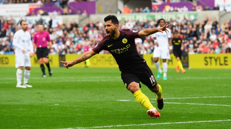 You are currently viewing Aguero hits brace as City win