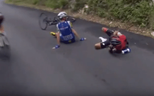 Read more about the article Watch: Richie Porte’s horror crash