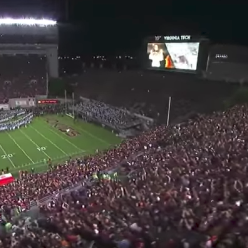 Watch: Virginia Tech’s epic entrance