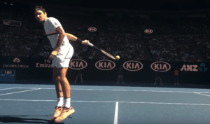 Read more about the article Watch: Federer’s no-look around-the-back shot