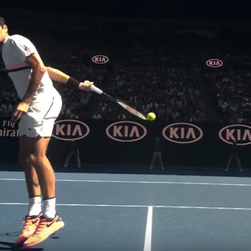 Watch: Federer’s no-look around-the-back shot