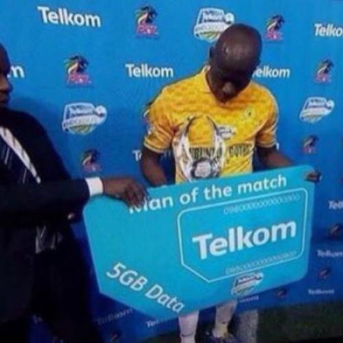 Sundowns player awarded 5GB of data for MOTM