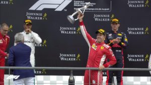 Read more about the article Vettel wins in Belgium to close gap on Hamilton