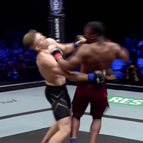 WATCH: Hlongwa’s brutal KO on Madsen