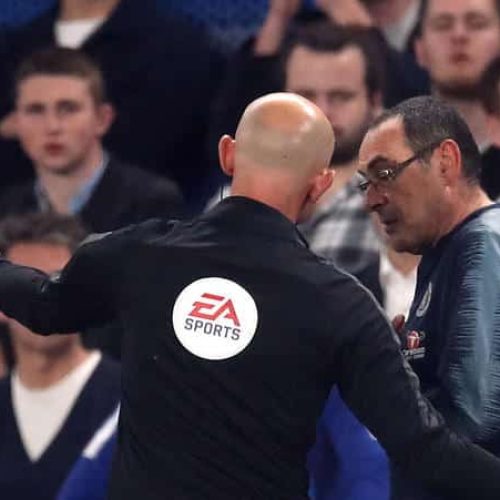 Sarri fined after accepting misconduct charge