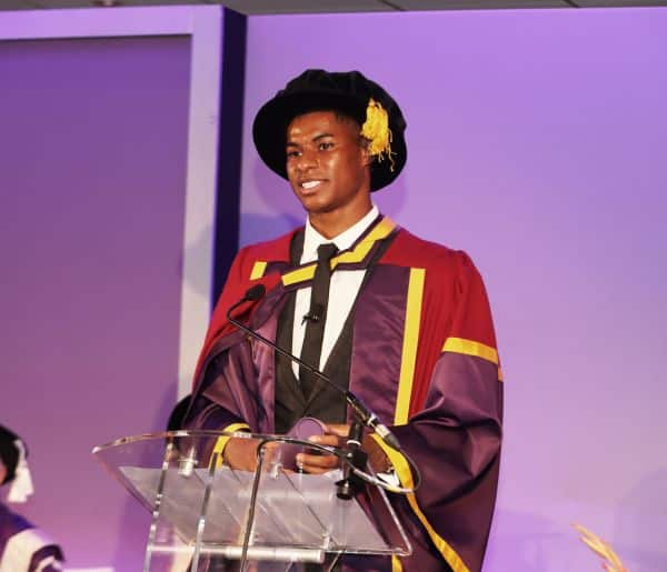 You are currently viewing Rashford says collecting honorary degree ‘bittersweet’ after benefits cut