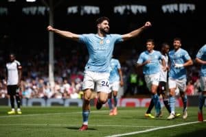 Read more about the article Man City go two points clear of Arsenal after Fulham win