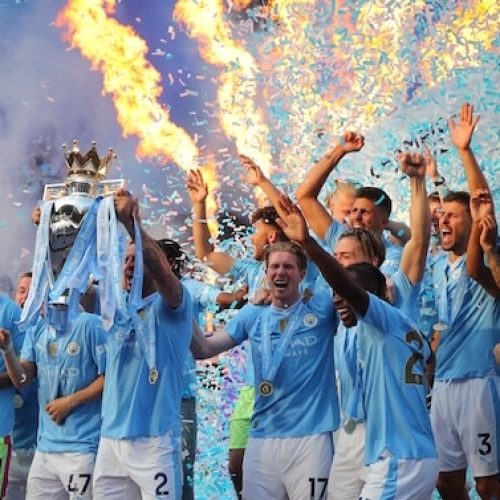 Man City win record fourth EPL title