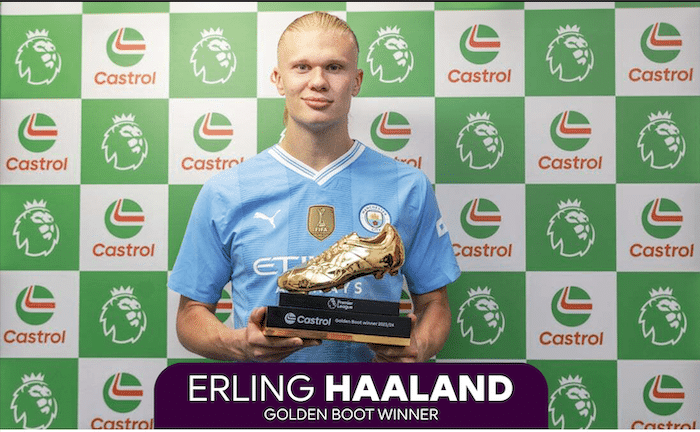 You are currently viewing Haaland wins second straight Premier League Golden Boot