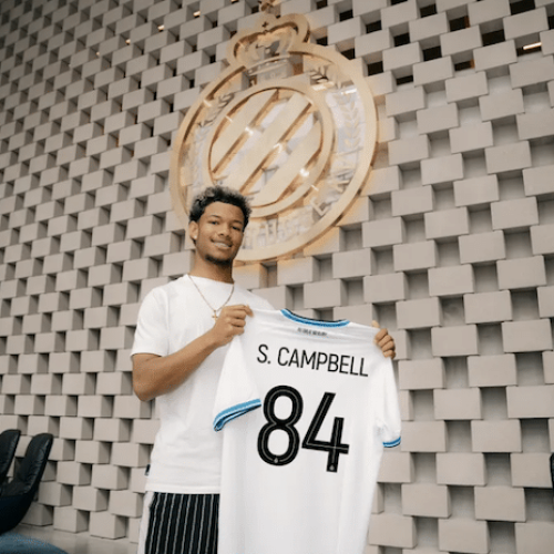 Club Brugge welcomes new signing Shandre Campbell