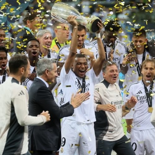 Mbappe scores on debut as Real Madrid win UEFA Super Cup