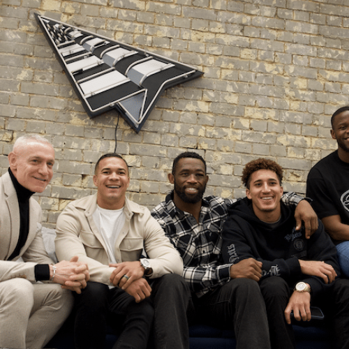 Bok stars visit Roc Nation office ahead of England tie