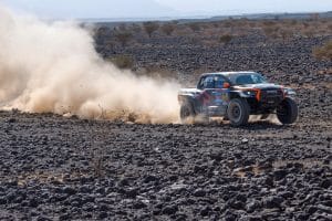 Read more about the article South African pair remain in the lead of 2025 Dakar Rally