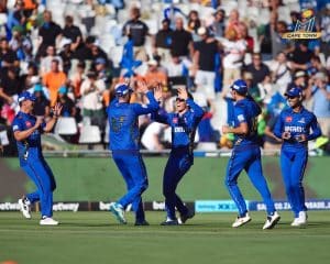 Read more about the article MI Cape Town books playoffs spot after 10 wicket win over Sunrisers